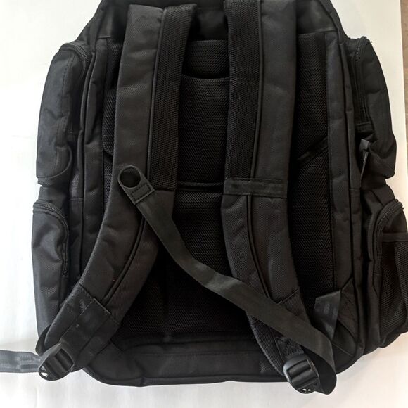 Perry Ellis Black 350 Laptop Backpack- Black travel bag, business bag $160 bag - Picture 14 of 16